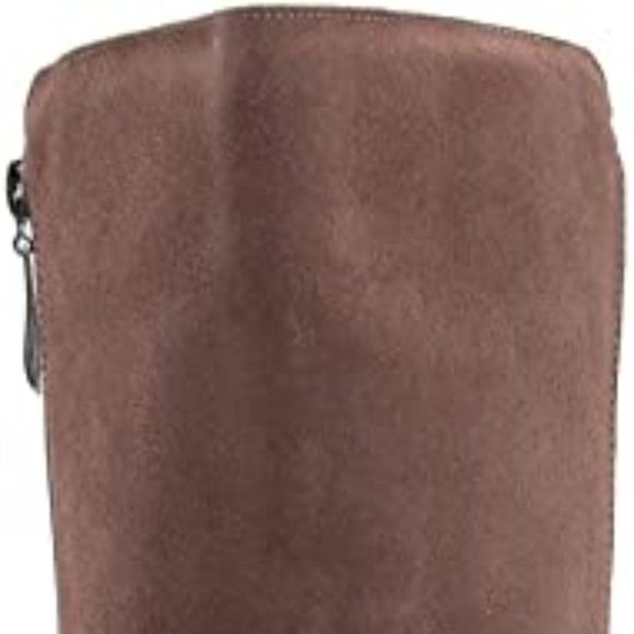 (1542) Driver Club Women's Taupe Suede Leather High Top Riding Boot Knee Size 10 - Picture 6 of 10